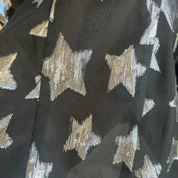 Revolve Lovers and Friends Delphine Silver Star Mini Dress Sz Small - Picture 8 of 11